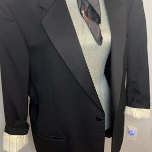 Satels Black Men's Coat (Size 42)